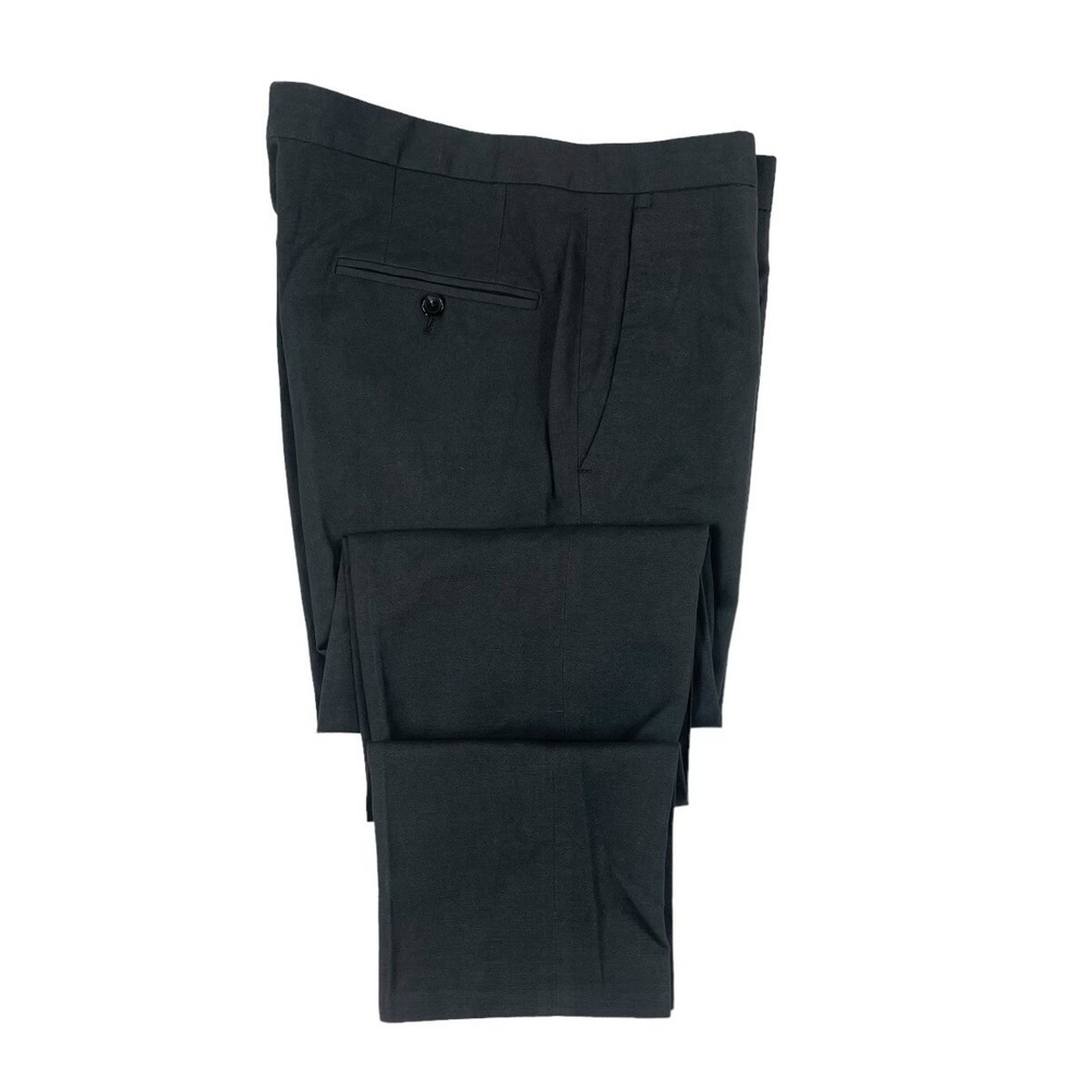 Sartoria Carrara X P.Johnson Gray Cotton Flat Front Mens Trouser 32x27 PJG009770